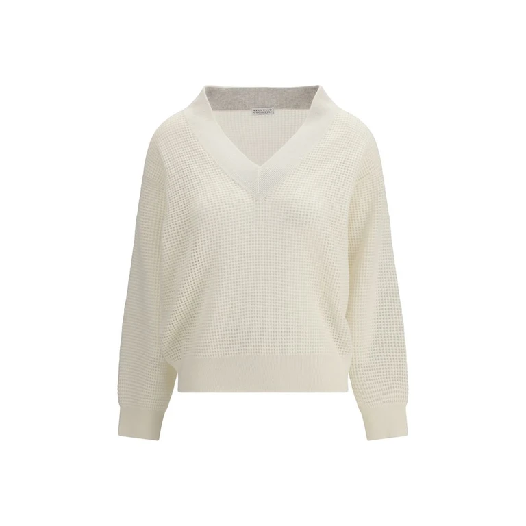 Brunello Cucinelli Beige Cashmere Sweater Clothing - Women