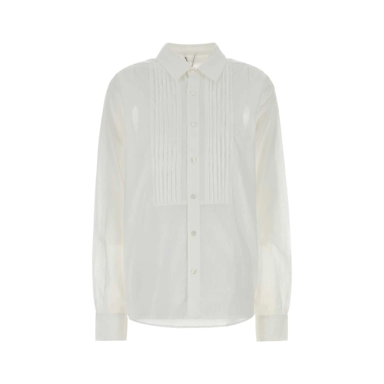 White Cotton Oversize Alfred Shirt Exterior: Camicie - Women