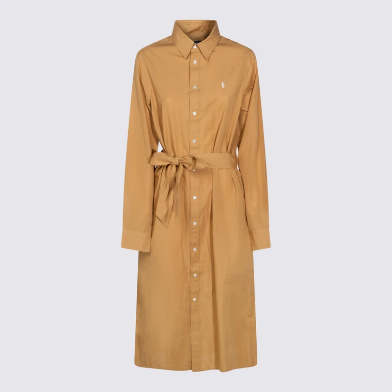 POLO RALPH LAUREN Long Sleeves Shirt Midi Dress