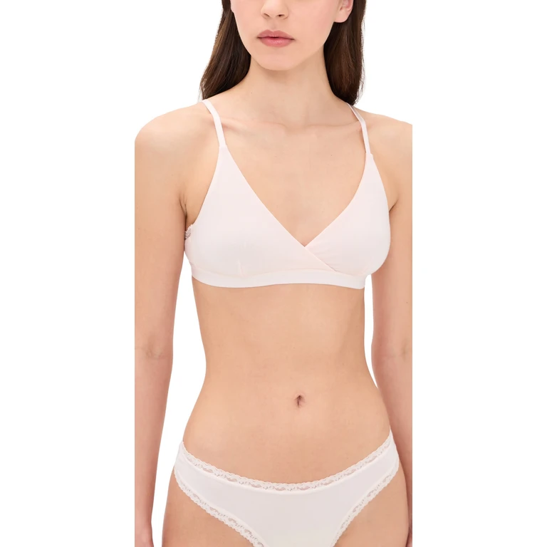 The Crossover Bra Denim Blue/Buttercream L