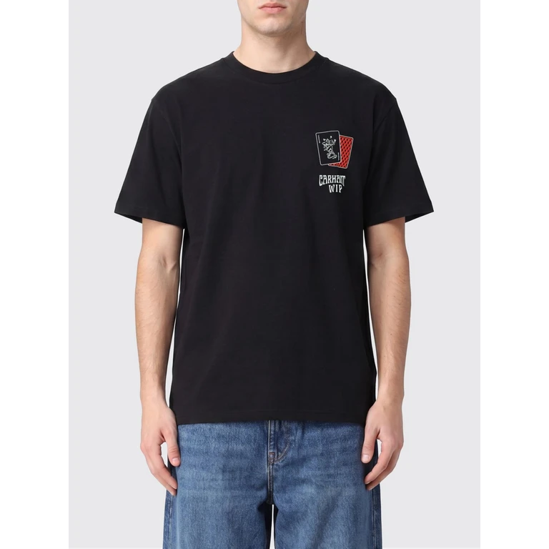 Graphic Print Cotton T-shirt with Contrasting Logo (I03689589XX)