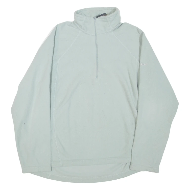 BERGHAUS Womens Fleece Green 1/4 Zip UK 14