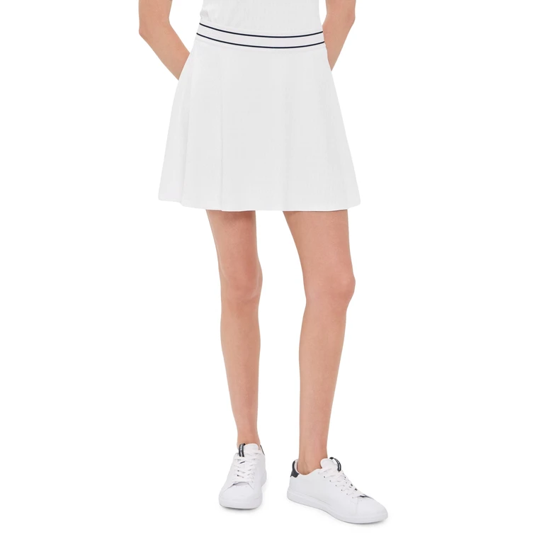 RLX Ralph Lauren Active Cable Knit Skort Ceramic White/Refined Navy M