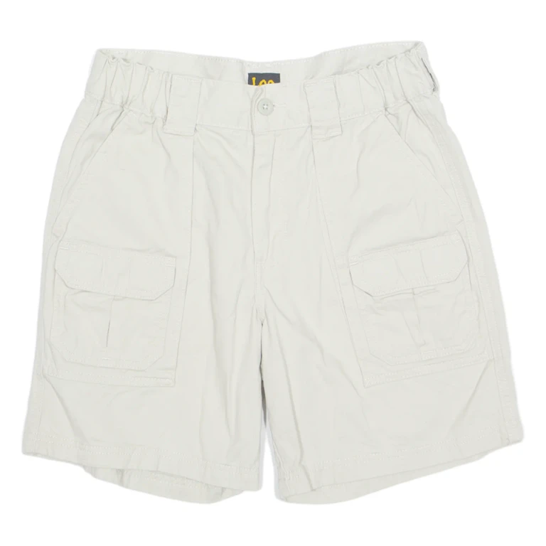 LEE Womens Cargo Shorts Beige M W30