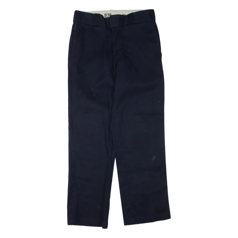 DICKIES Mens Trousers Blue Regular Straight W30 L30