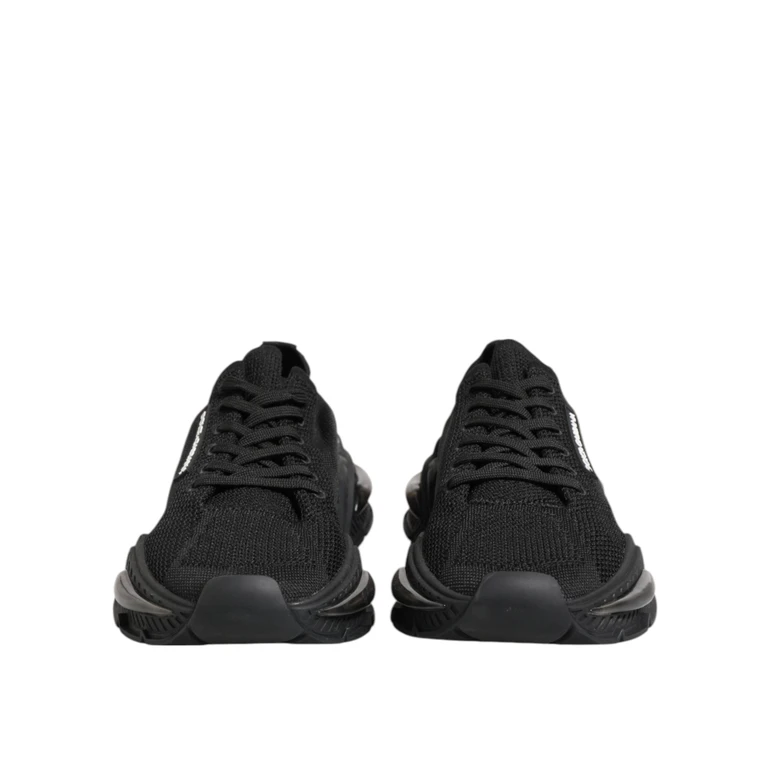 Dolce & Gabbana Black Airmaster Low Top Men Sneakers Shoes Polyester - Men