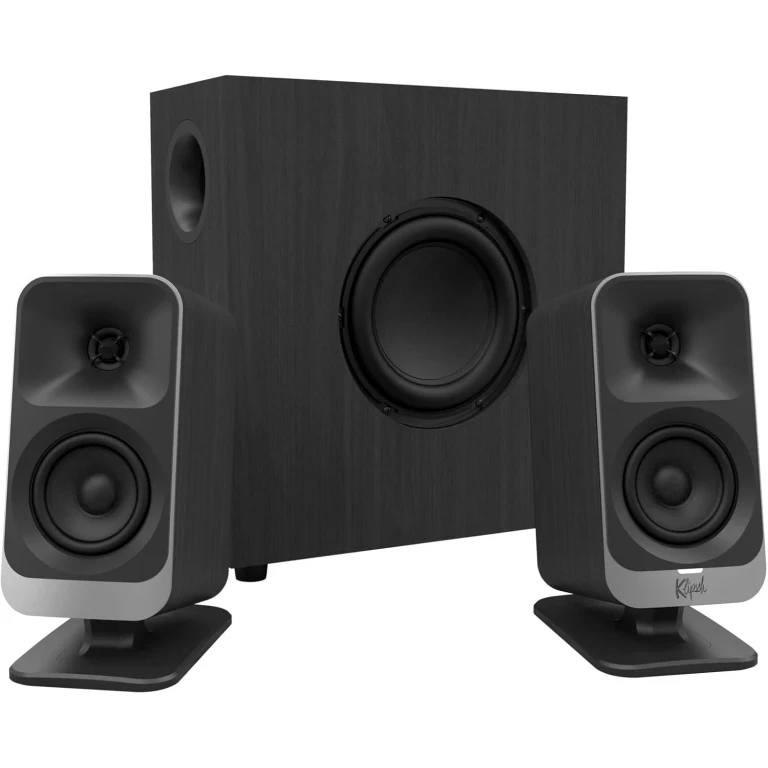 ProMedia Lumina 2.1 Computer Gaming System with Subwoofer and RGB Lighting Effects Built-in