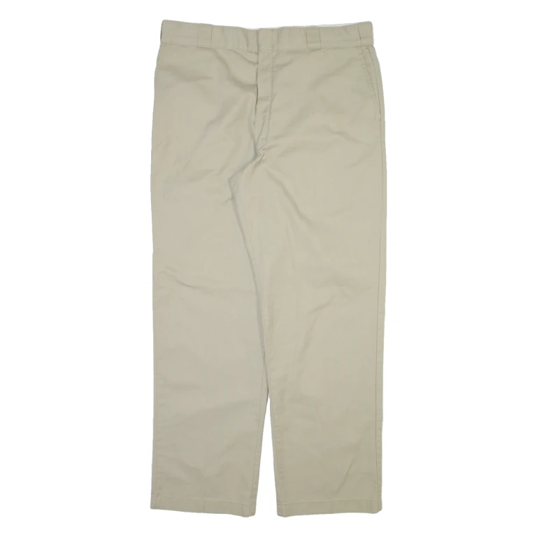 DICKIES Mens Trousers Beige Relaxed Straight W36 L30