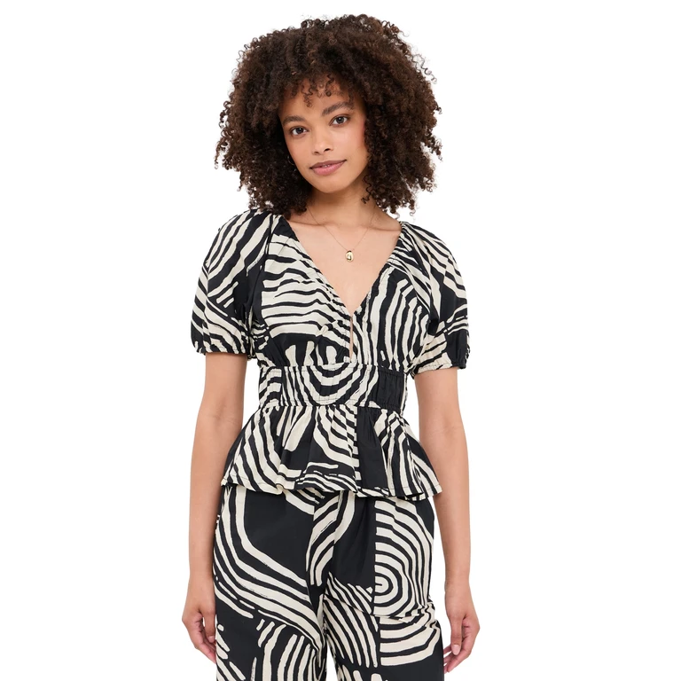 RAILS Argenta Blouse Onyx Waves XL