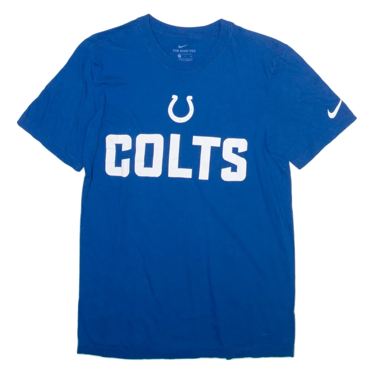 NIKE Indianapolis Colts Mens T-Shirt Blue USA S