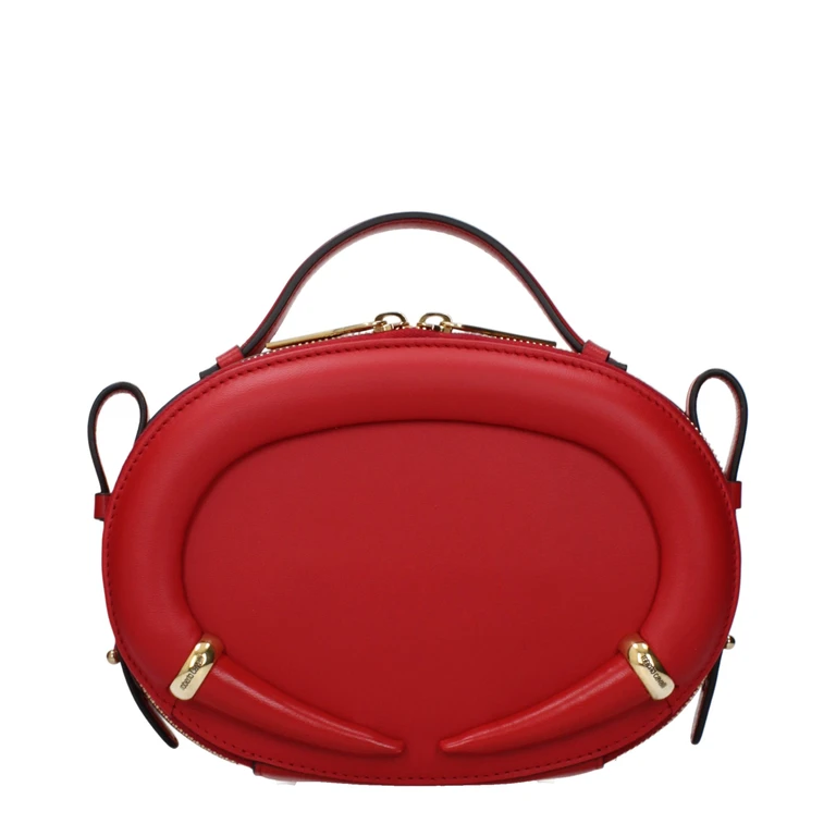 Roberto Cavalli Red Leather Handbag Bag - Women