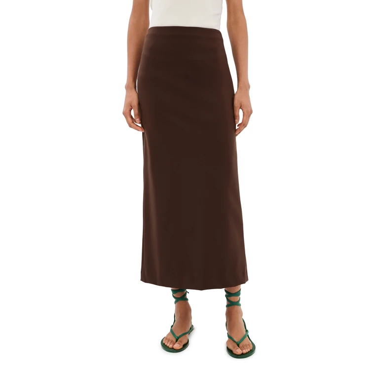 Compact Pencil Skirt Brown 00