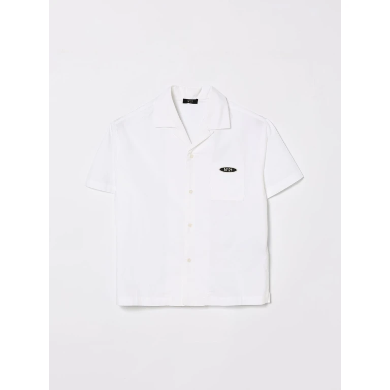 N° 21 Shirt Kids color White (N210CTN04170N100)