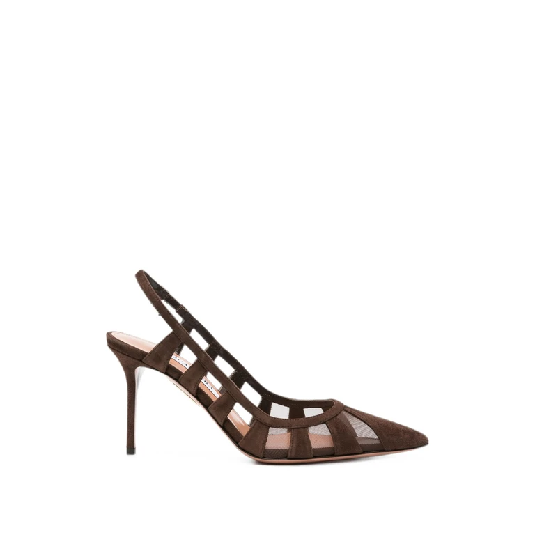 Acreen Mesh-panelled Suede Pumps