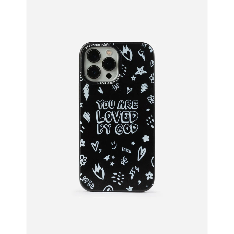 Black You Are Loved By God Phone Case