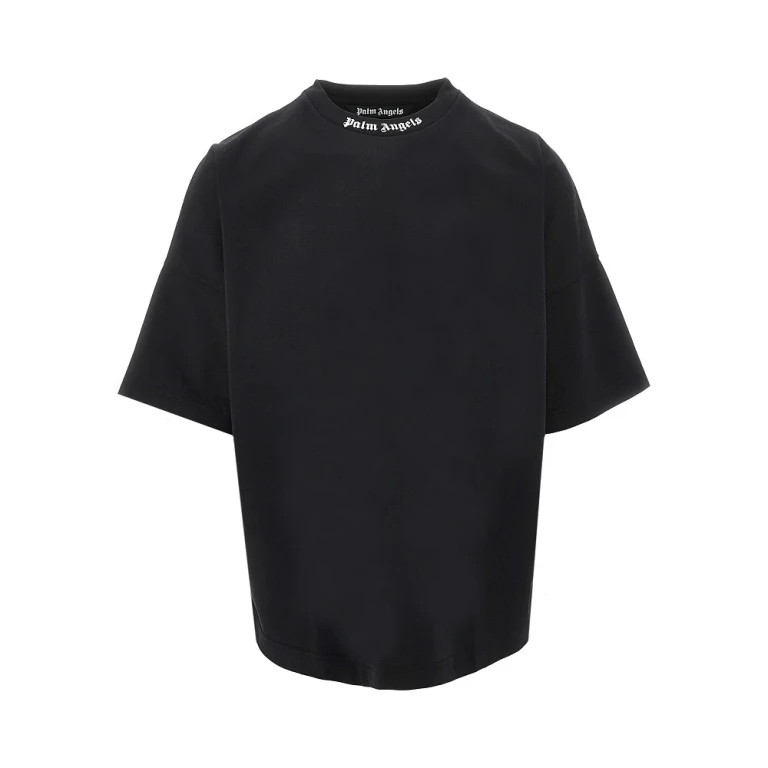 Neck logo print oversized T-shirt