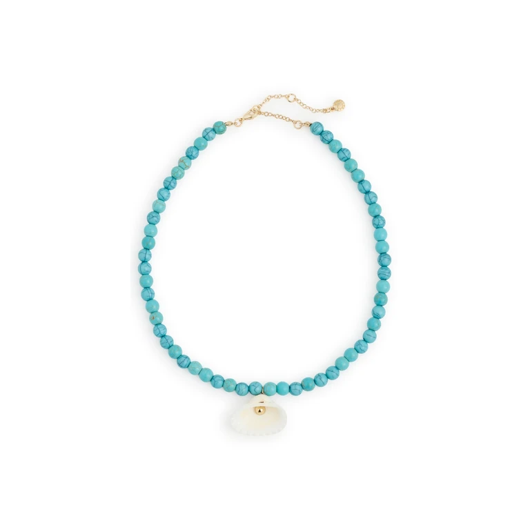 BaubleBar Julissa Semi-Precious Shell Necklace Turquoise One Size