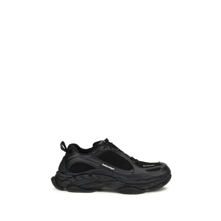 Balenciaga Black Polyester Athletic Sneakers - Men
