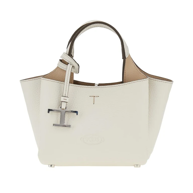 TODS Grained leather mini shopping bag Woman One Size