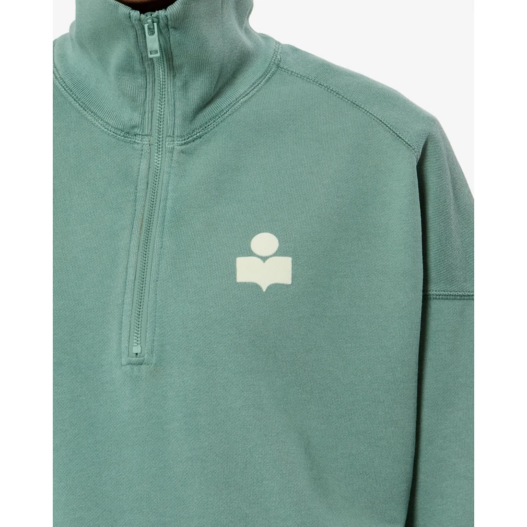 Sweat Shirt Ross - Femme - Sauge / Ecru - Taille34 - Marant Étoile
