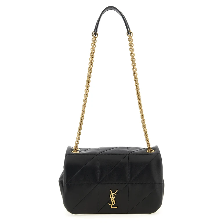 Saint Laurent Black Lamb Leather Shoulder Bag - Women (SA335641BM)