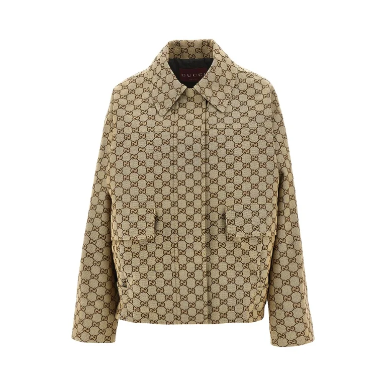 GUCCI GG canvas bomber jacket Woman 40