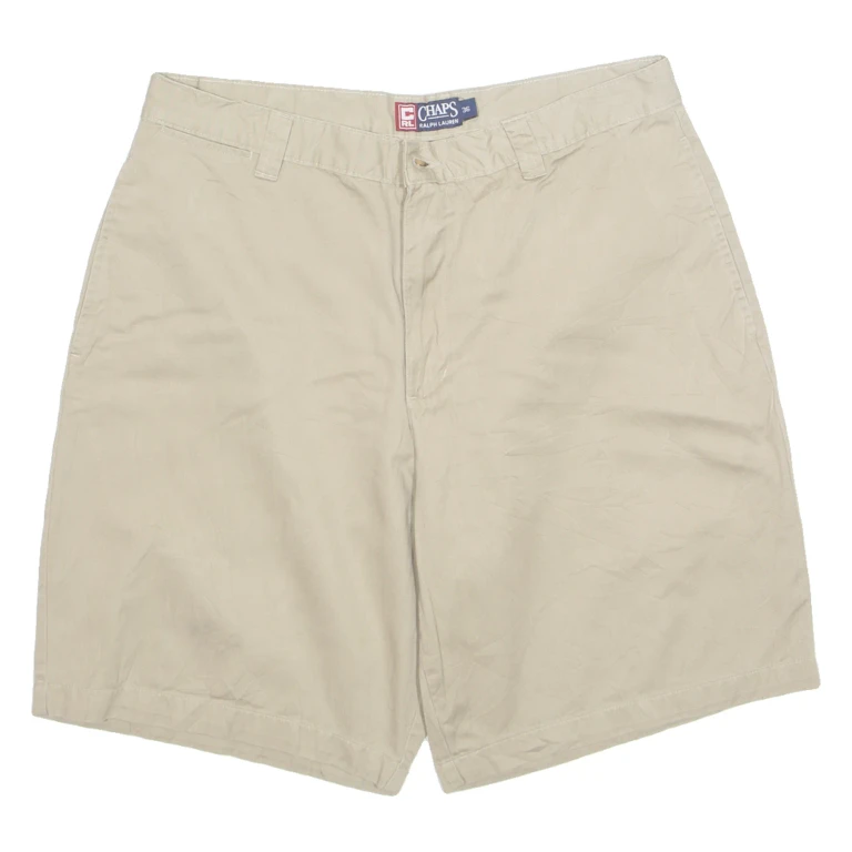 CHAPS Mens Chino Shorts Beige L W34