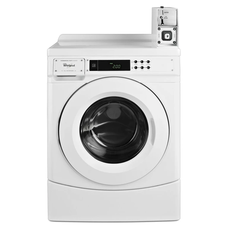 Commercial High-Efficiency Energy Star-Qualified Front-Load Washer with Coin Box in White 27" CHW9150GW