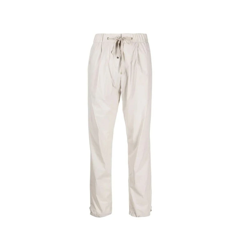 Gray Elastane Casual Pants - Women