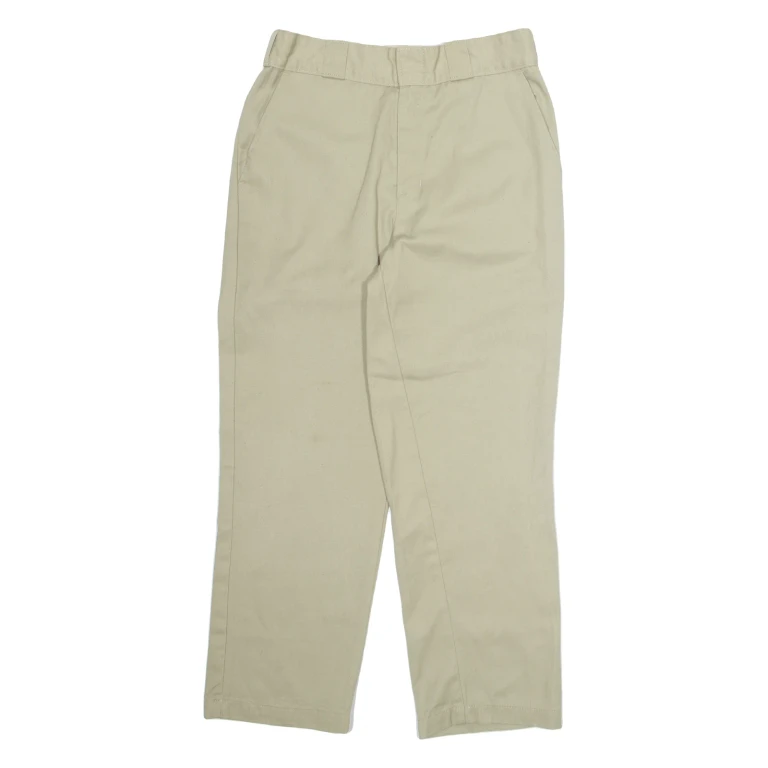 DICKIES Workwear Womens Trousers Beige Regular Straight W28 L26