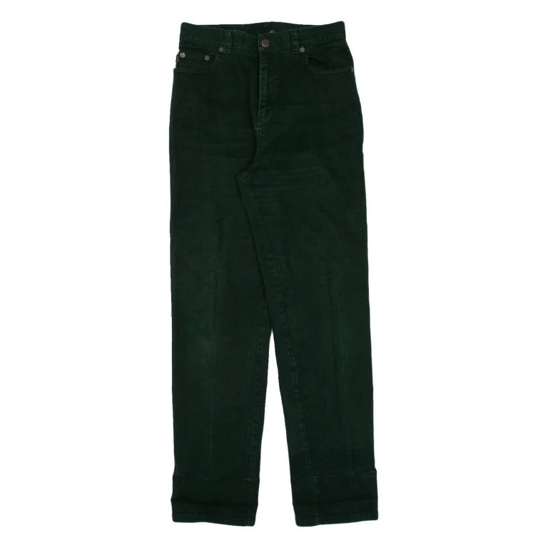 LAUREN RALPH LAUREN Womens Jeans Green Regular Straight W27 L30
