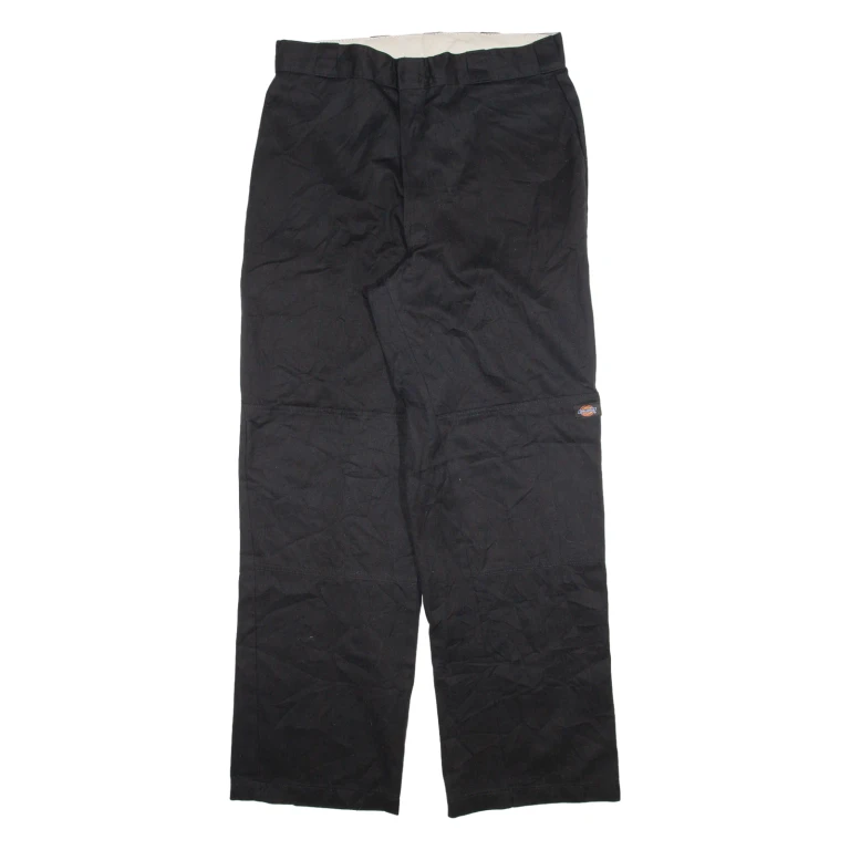 DICKIES Mens Trousers Black Relaxed Straight W36 L34
