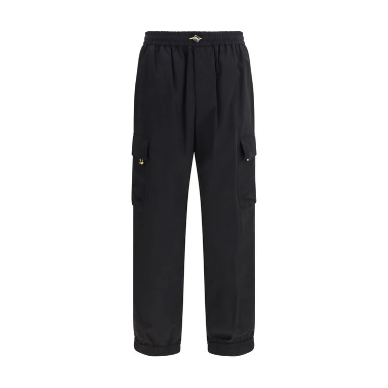 Fendi Black Polyamide Cargo Pants - Men