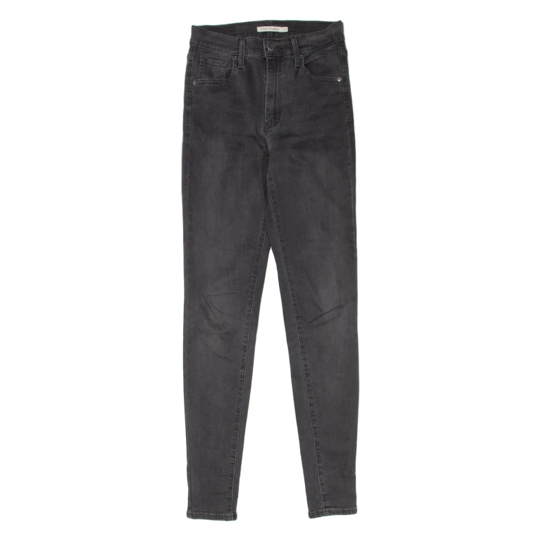 LEVI'S Mile High Womens Jeans Black Slim Skinny W26 L32