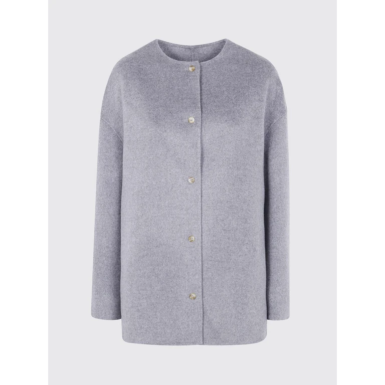 LOULOU DE SAISON Coat Woman color Grey (DUNNEGREYMELANGE)