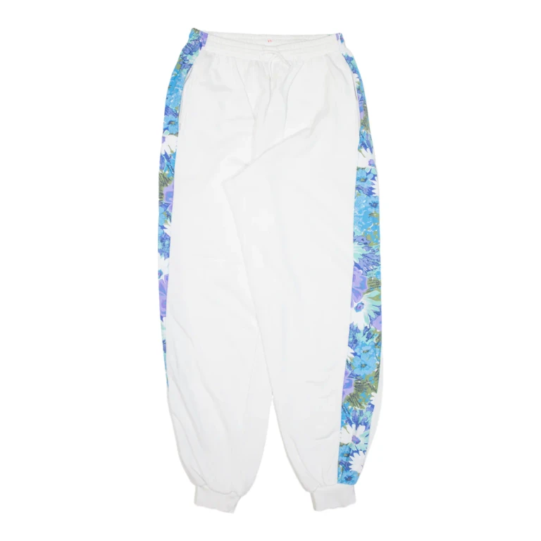 Womens Joggers White Tapered L W26 L30