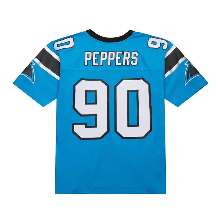 Men's NFL Alternate Blue Jersey Panthers 2003 Julius Peppers Jerseys