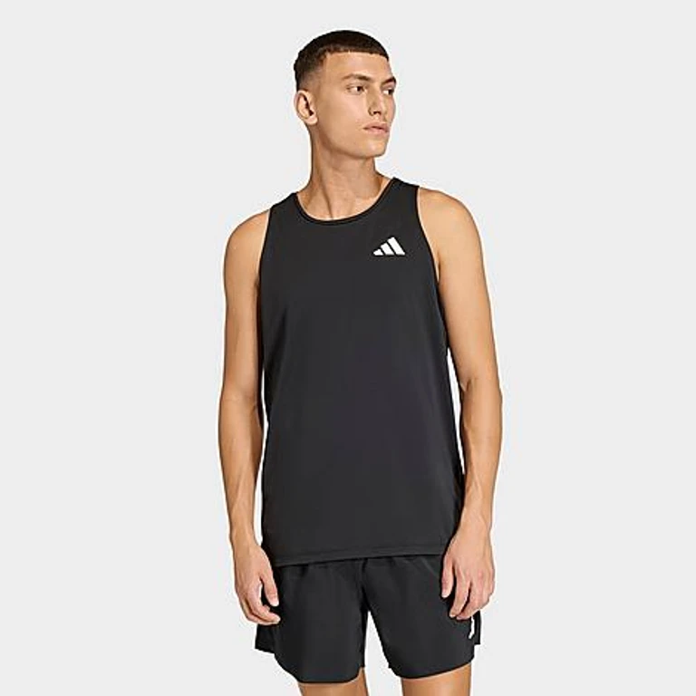 adidas Men's Climacool Iconic Running Tank Top in Black Size: XS