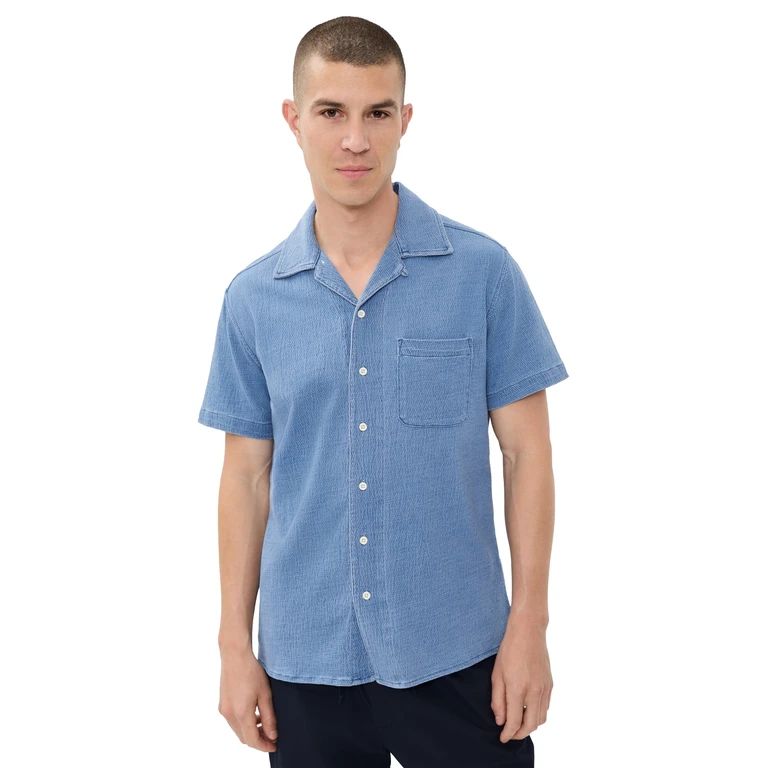 The Hawthorne Shirt Blue Pin Dot Dobby 44