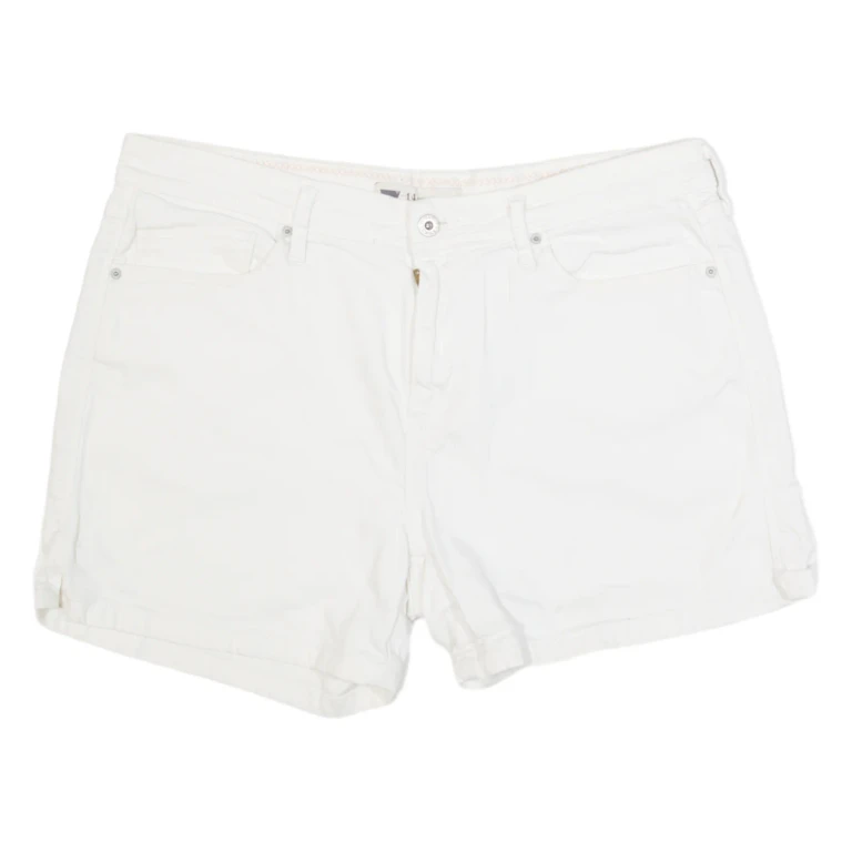 LEVI'S Womens Denim Shorts Cream L W34
