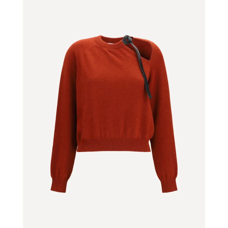 Crewneck Sweater with cut-out detail Female M
