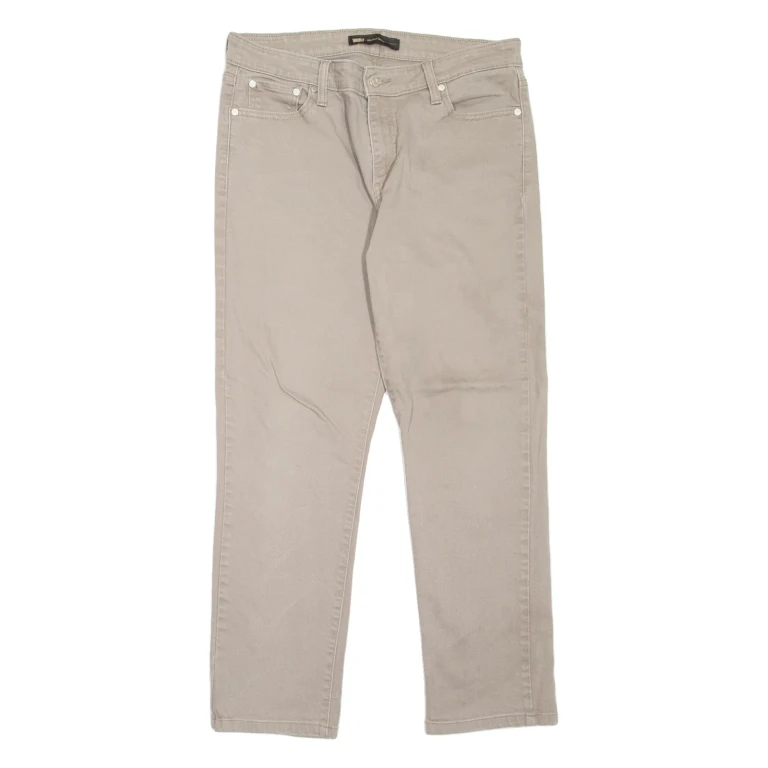LEVI'S Mid Rise Womens Jeans Grey Slim Skinny W31 L27