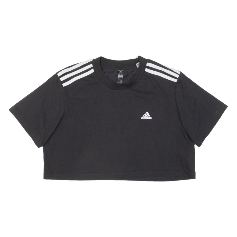 ADIDAS Cropped Womens T-Shirt Black S