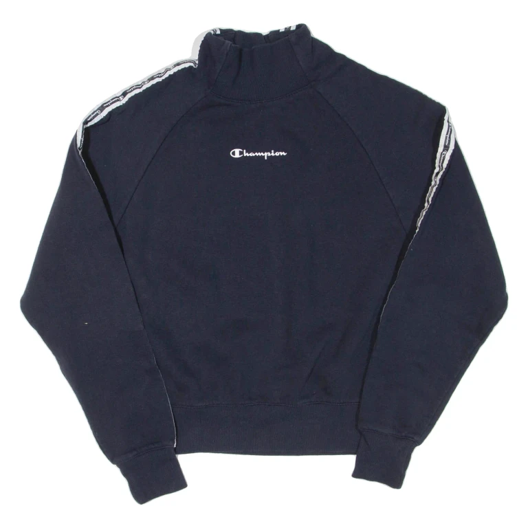 CHAMPION Womens Sweatshirt Blue S