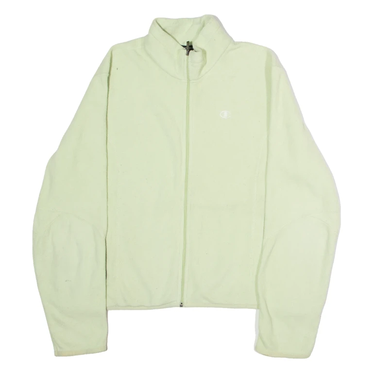 CHAMPION Womens Fleece Jacket Yellow L