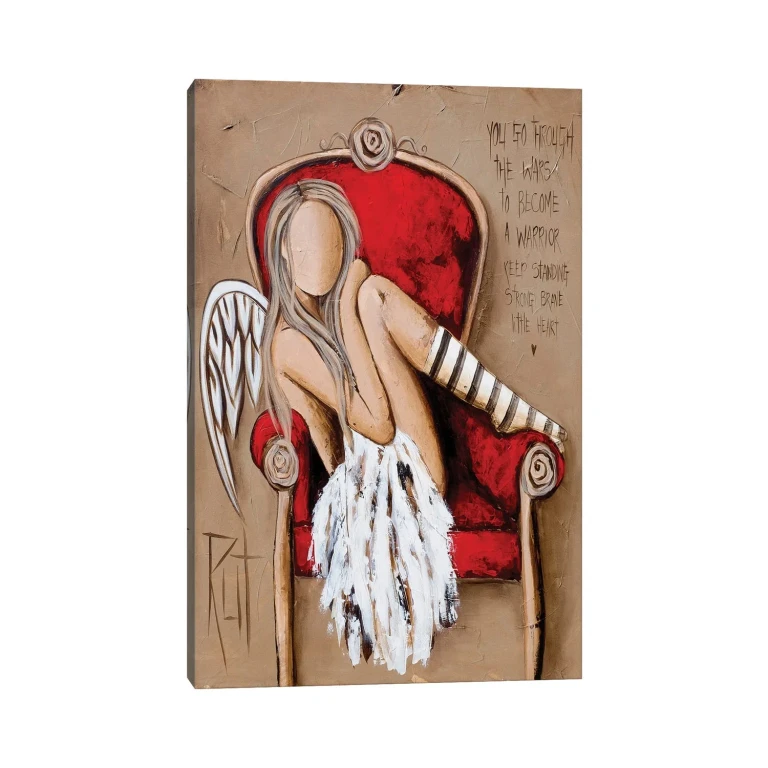 Strong And Brave by Ruth's Angels - Canvas Gallery Wrap