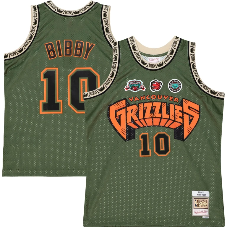 Men's Flight Swingman Jersey Grizzlies 1998 Mike Bibby Jerseys