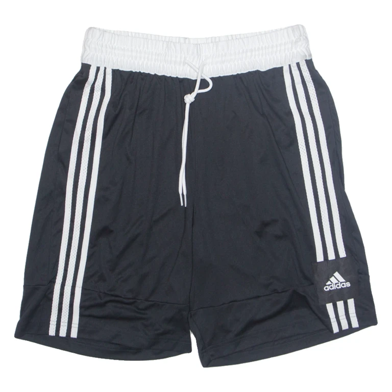 ADIDAS Mens Sports Shorts Black Relaxed L W30