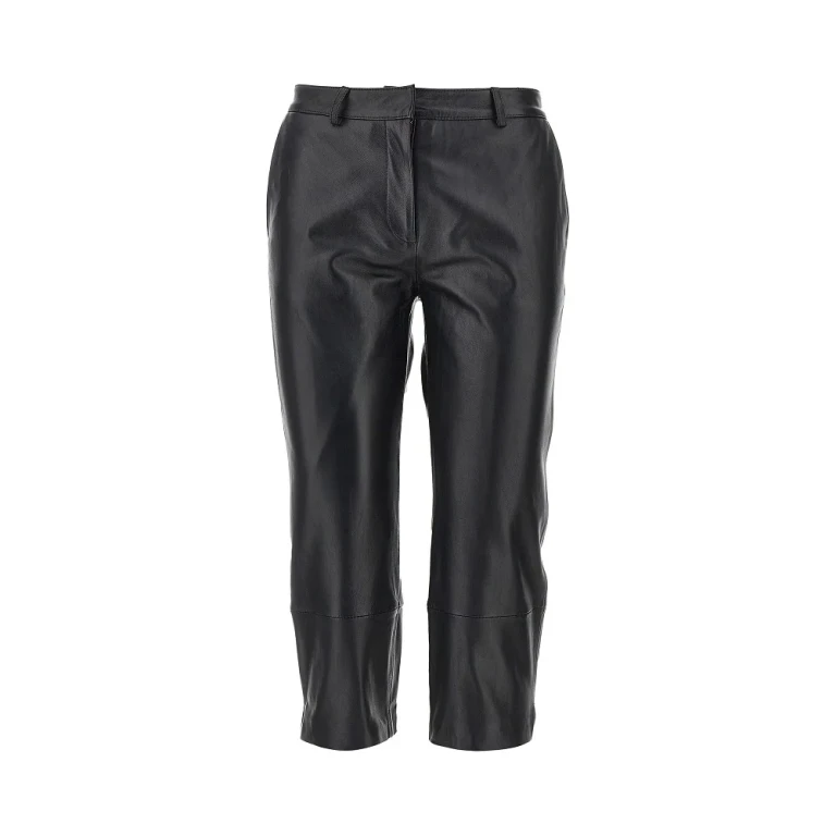 THE FRANKIE SHOP 'Lior' leather Capri pants Woman L