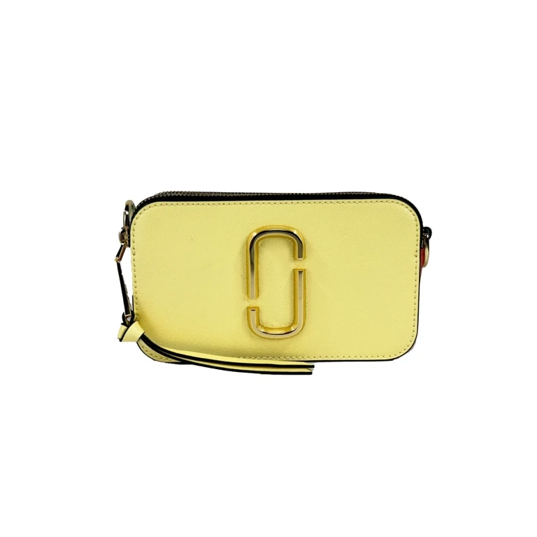 Marc Jacobs The Snapshot Crossbody Bag (pastel Yellow Multi) Gold Leather - Women